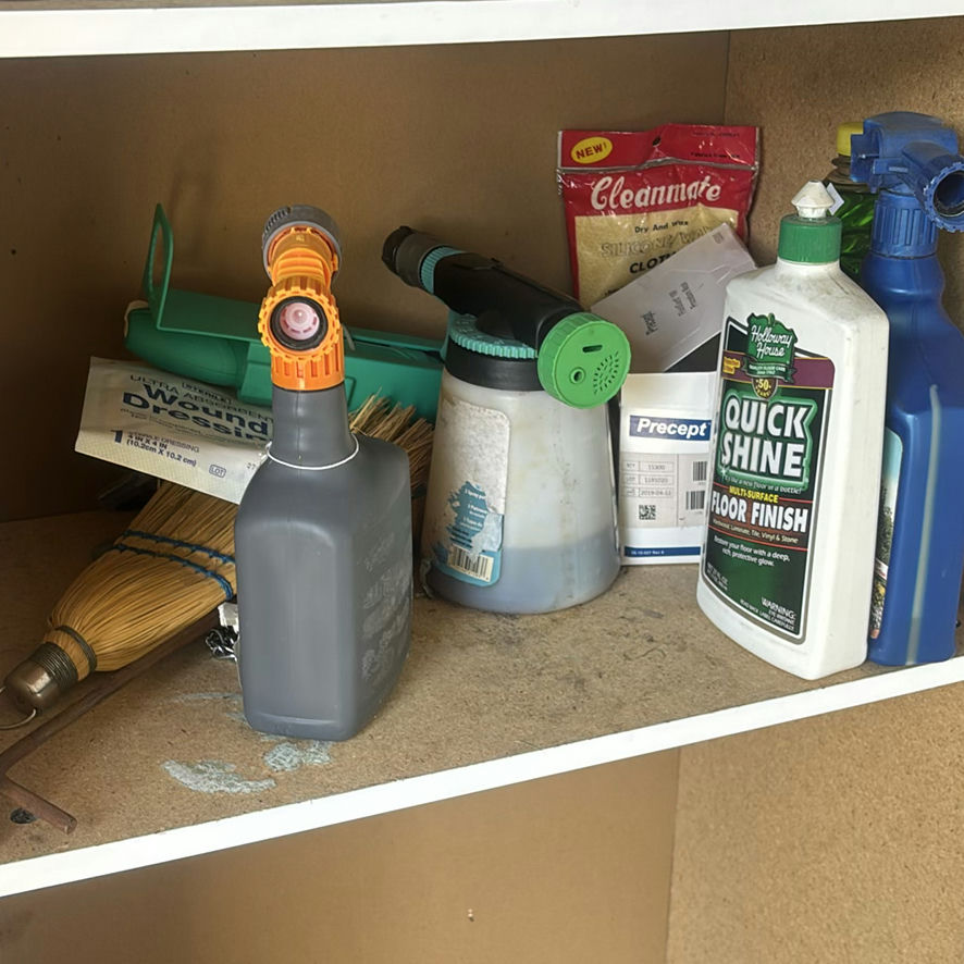 Assorted Garage Tools and Household Cleaning Supplies - image 5 of 9