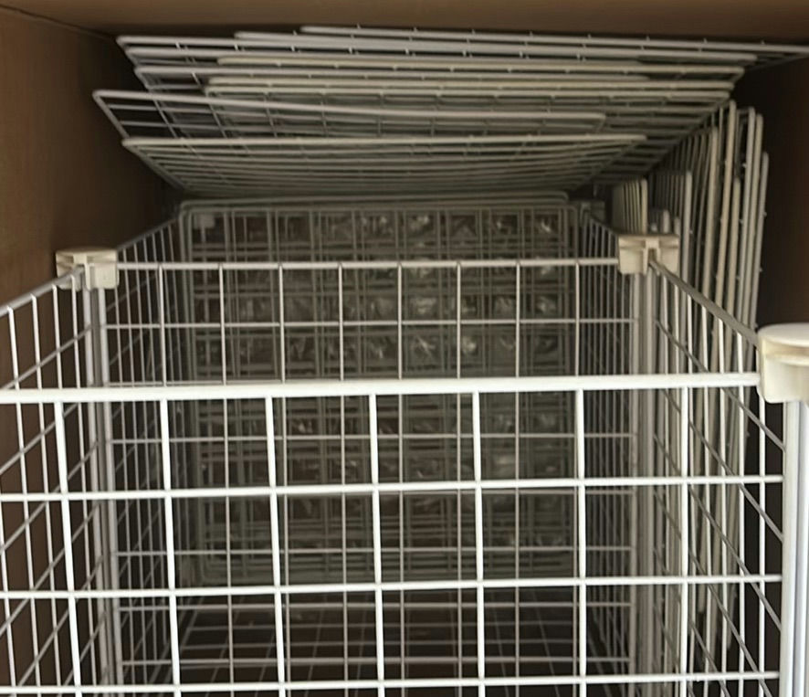 White Wire Storage Cube Panels - image 3 of 7