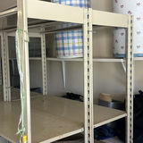White Metal Storage Shelving Units - thumbnail 3 of 10