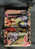Strawberry-patterned vintage tin box and paisley fabric pouch - thumbnail 2 of 5