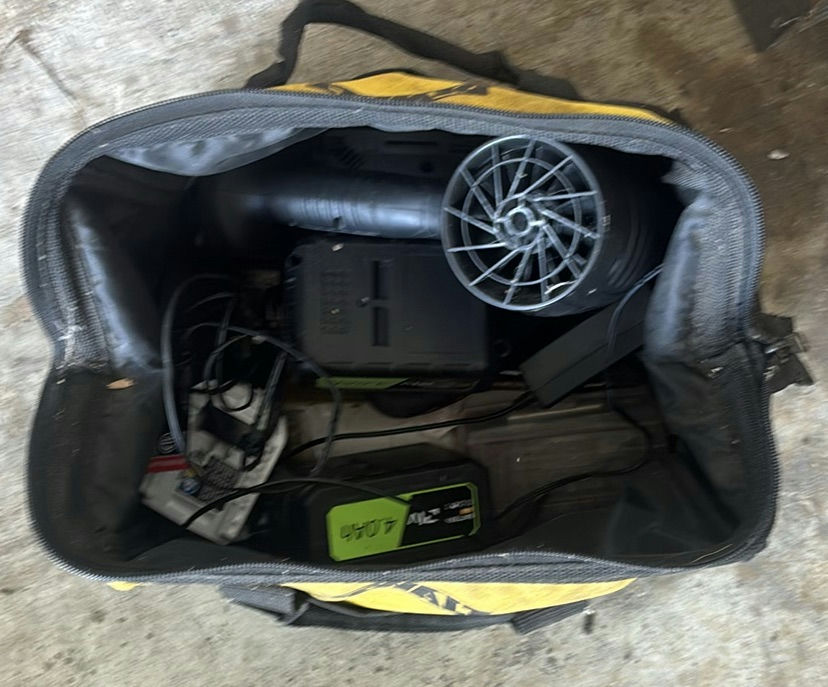 Cordless Power Tools, Batteries, Chargers, and Tool Bag - image 1 of 12
