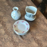 Porcelain Vase, Creamer, and Small Plates - thumbnail 1 of 7