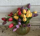 Planter Pots, Wicker Basket with Bird Feeder, and Tulip Arrangement - thumbnail 2 of 9