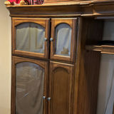 Wooden Wall Unit Cabinet with Glass Doors and Central Mirror - thumbnail 5 of 8