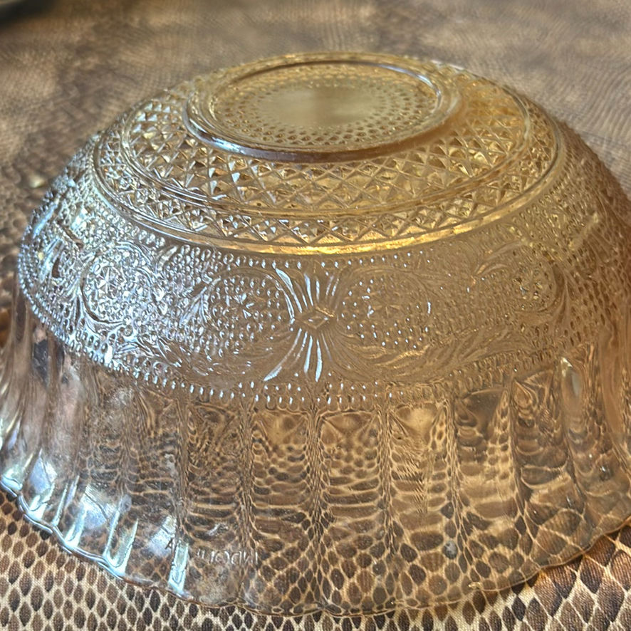 Pressed Glass Bowl - image 4 of 7