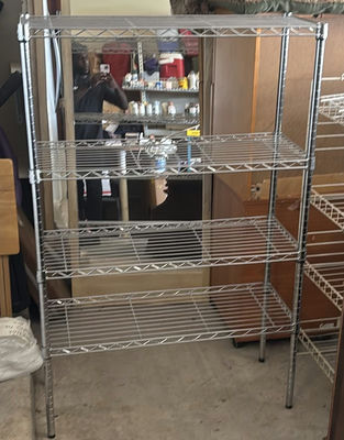 Metal Wire Shelving Units - Image 1 of 6