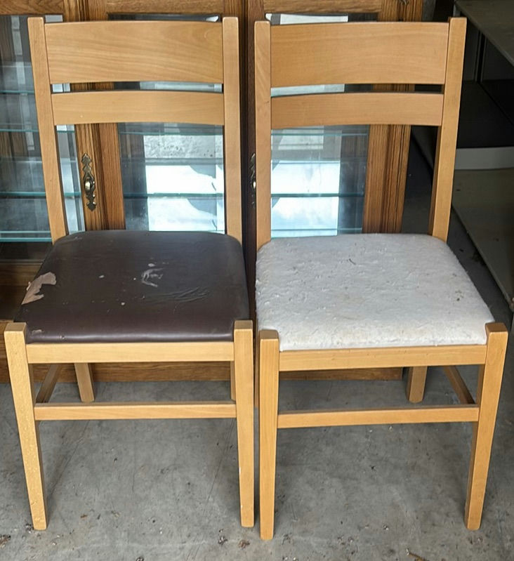 Wooden Dining Table with Two Chairs - image 3 of 5