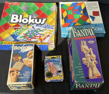 Blokus, Boggle, Bandu, Wig Out!, and Wooden Parquetry Blocks Games - thumbnail 1 of 6