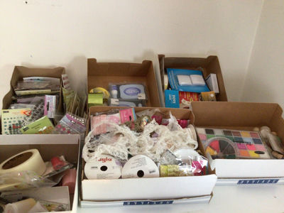 Assorted craft supplies and embellishments - Image 1 of 7