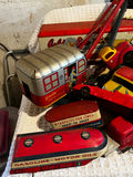 Collection of vintage tin toy vehicles - thumbnail 1 of 5