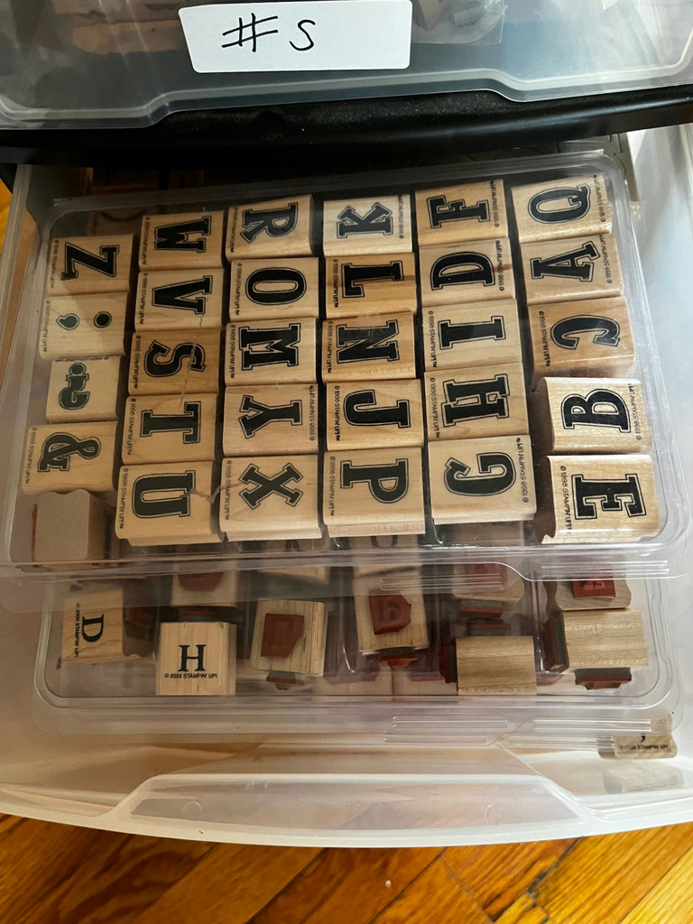 Stamping supplies in a multi-drawer organizer - image 4 of 6