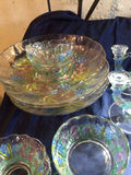 Iridescent Glass Bowls and Candlesticks - thumbnail 3 of 4