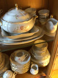 Floral porcelain dinnerware set with tureen - thumbnail 2 of 6