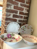 Floral porcelain bowls and plates set - thumbnail 1 of 5