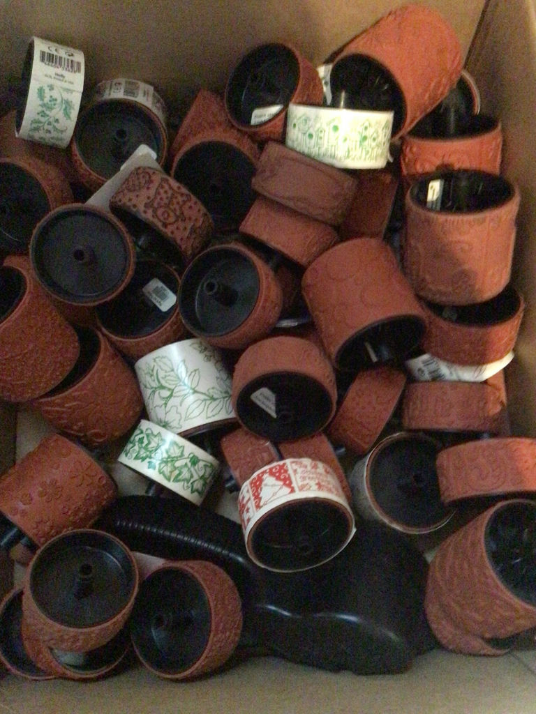Brown Embossed roller stamps - image 2 of 2