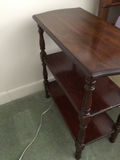 Dark wood three-tier end table - thumbnail 2 of 2
