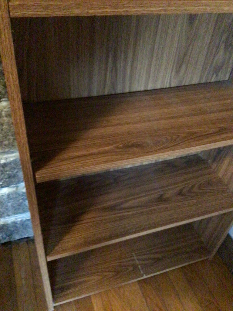 Wooden four-shelf bookcase - image 2 of 2