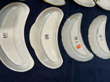 Leaf-shaped floral porcelain dishes with gold trim - thumbnail 4 of 5