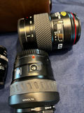 Minolta 35mm SLR camera with zoom lens and accessories in a leather case - thumbnail 3 of 3