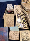 Assorted wooden stamp blocks with decorative patterns - thumbnail 3 of 6