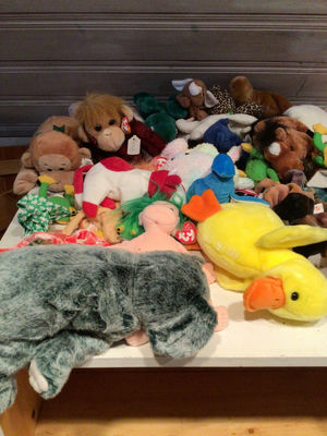 Pile of assorted plush stuffed animals - Image 1 of 6