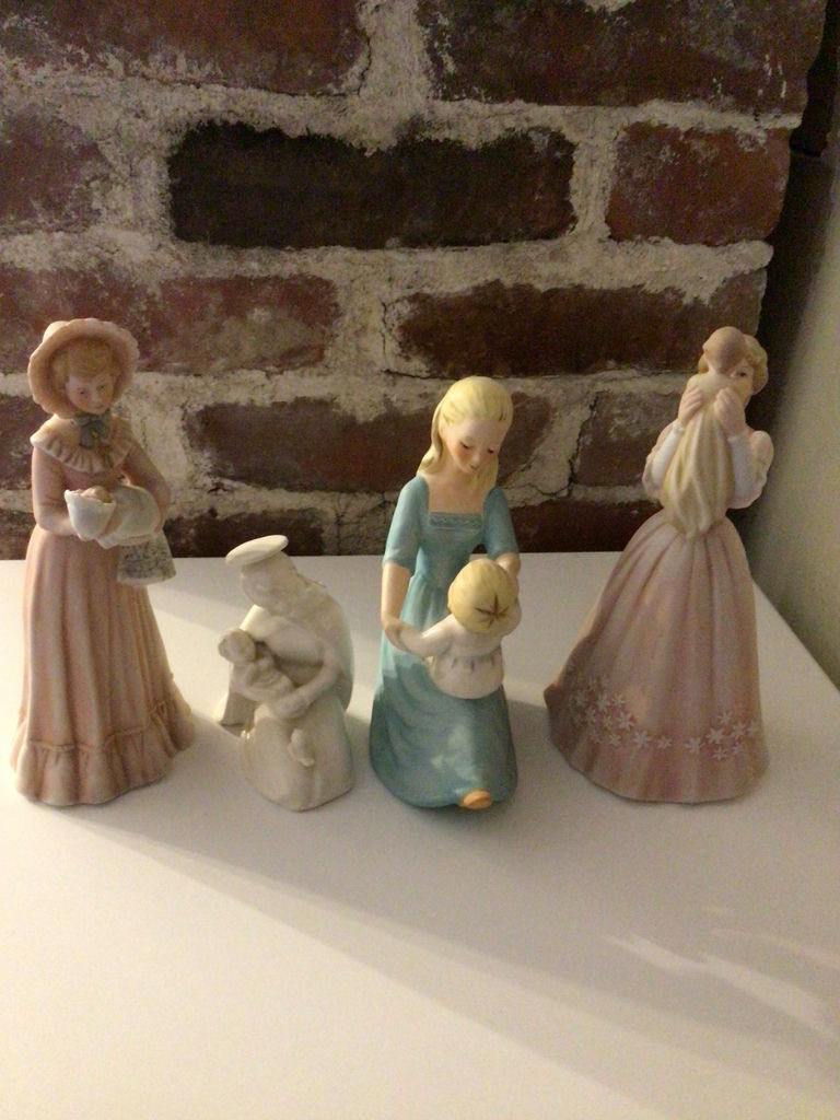 Set of four Enesco Treasured Memories porcelain figurines - image 1 of 4