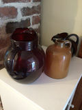 Three glazed ceramic jugs/pitchers - thumbnail 2 of 3