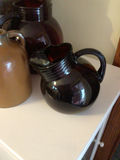 Three glazed ceramic jugs/pitchers - thumbnail 3 of 3