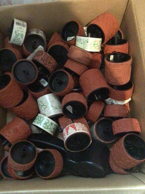 Brown Embossed roller stamps - Image 1 of 2