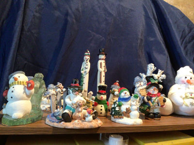 Winter holiday snowman and figurine collection - Image 1 of 4