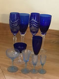 Cobalt Blue Glassware Set: Champagne Flutes, Goblets, and Stemware - thumbnail 4 of 4