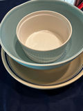 Ceramic bowls with blue trim - thumbnail 4 of 4