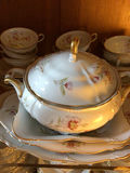 Floral porcelain dinnerware set with tureen - thumbnail 5 of 6