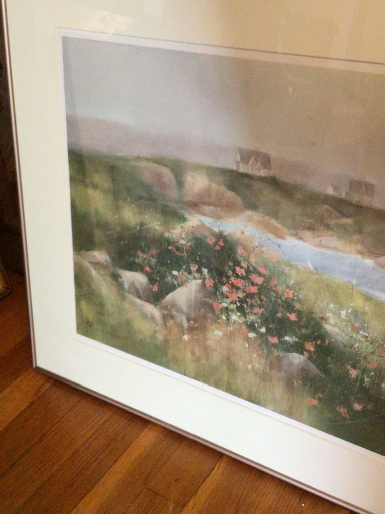 Framed coastal landscape print - image 2 of 4