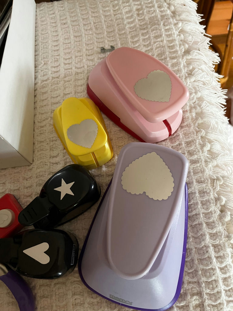 Assorted craft punches, tools, and seasonal stamp sets - image 1 of 3