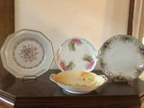 Floral porcelain dinnerware and serving dish - thumbnail 3 of 7