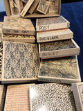 Assorted wooden stamp blocks with decorative patterns - thumbnail 5 of 6