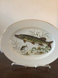 Fish-themed porcelain plates with gold rims - thumbnail 5 of 6
