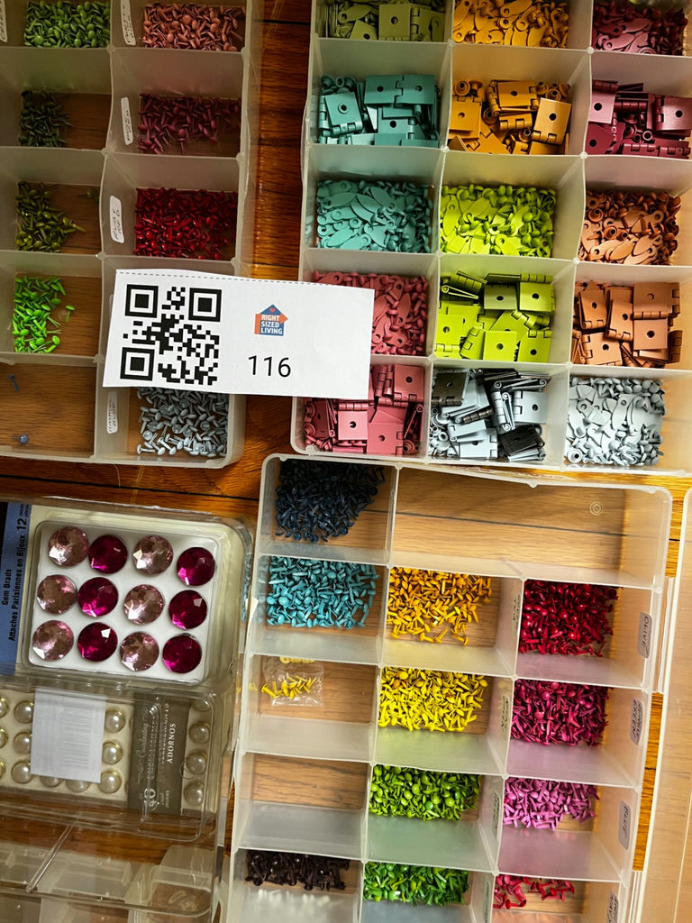 Assorted Beads and Jewelry Supplies in Compartments - image 1 of 1