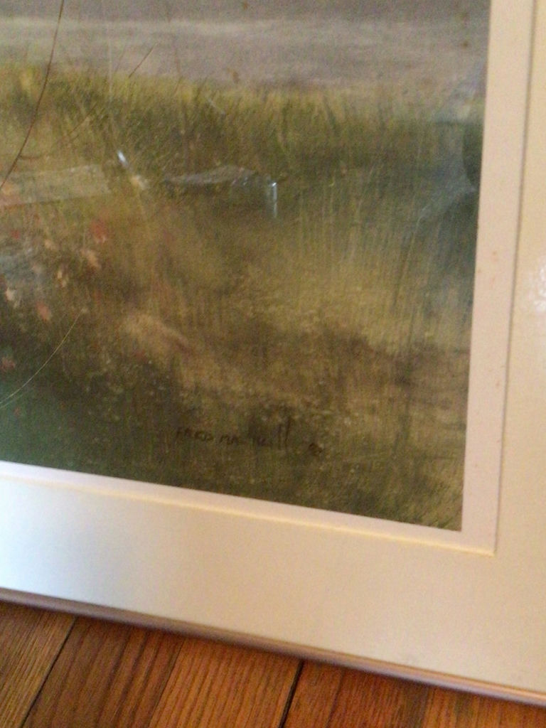 Framed coastal landscape print - image 3 of 4