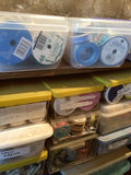 Craft ribbons and tape organized in plastic containers - thumbnail 2 of 5