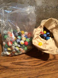 Assorted marbles in bags - thumbnail 1 of 2