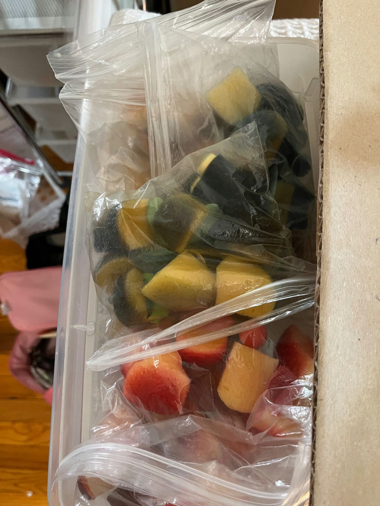 Assorted craft supplies: rubber stamps, embossed leather bracelets, and plastic fruit shapes - image 2 of 3