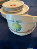 Fruit-patterned ceramic dishware stack - thumbnail 2 of 2