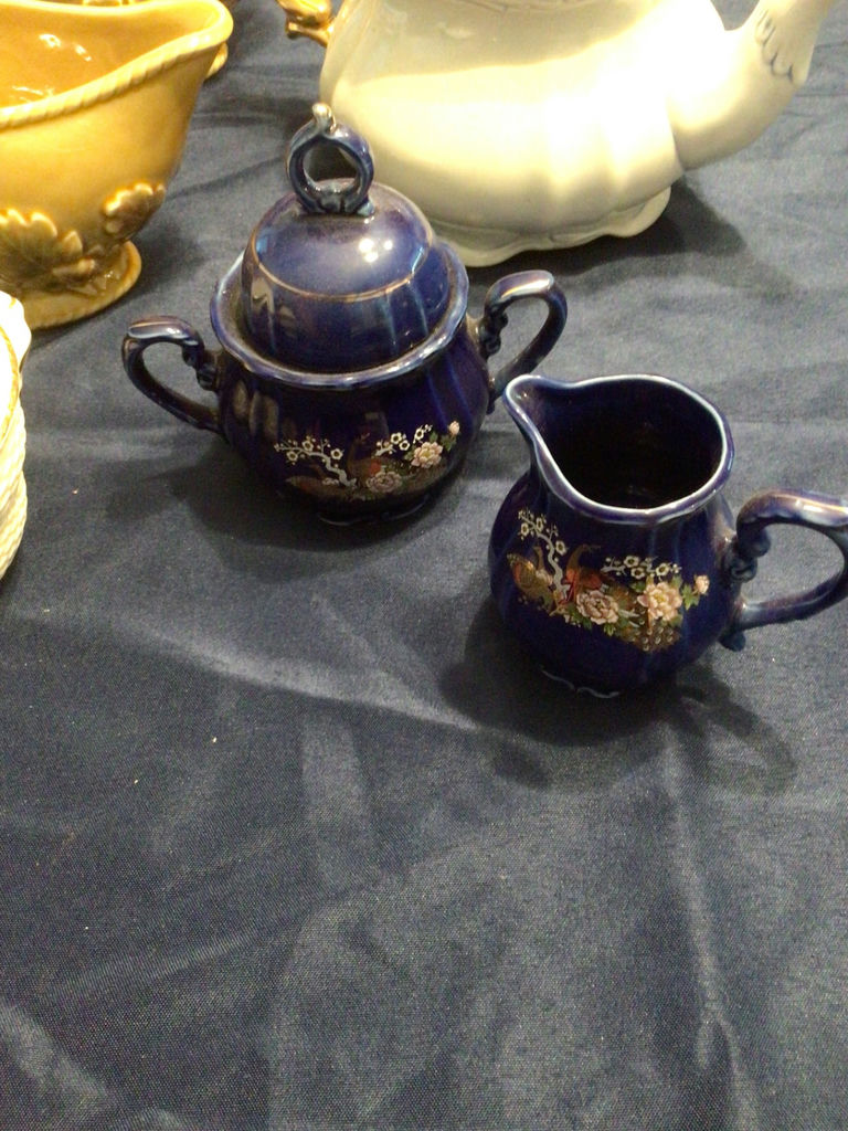 Assorted Ceramic Teapots, Creamers, and Lidded Dishes - image 2 of 6