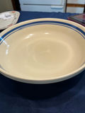 Ceramic bowls with blue trim - thumbnail 3 of 4