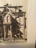 Framed black-and-white print of a Victorian mansion - thumbnail 3 of 3