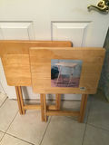Set of Two Folding Wooden Tray Tables - thumbnail 1 of 1
