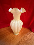 Opaque Glass Ruffled Vase - thumbnail 1 of 3