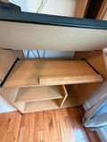 Woodgrain Computer Desk and Shelving Unit - thumbnail 2 of 3
